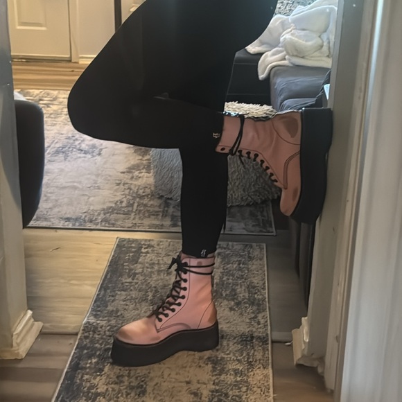 RARE R13 - size 39 double stack boot PINK made in Italy COMBAT - Picture 12 of 17